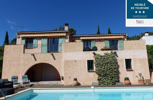 Provencal villa with pool, exceptional view