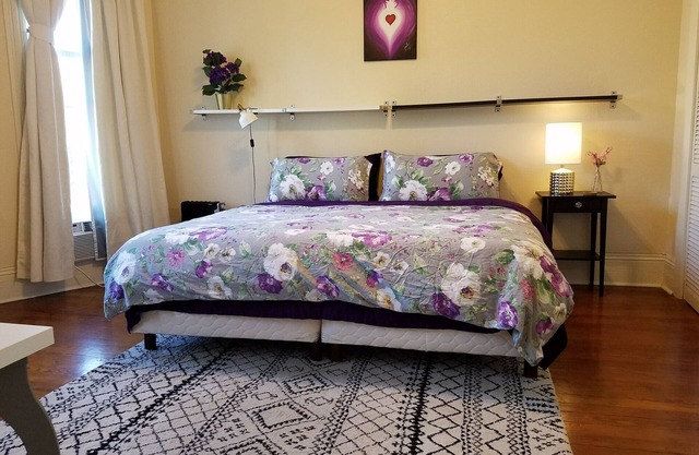 Purple ROOM ! With shared Bathroom inside a house.
