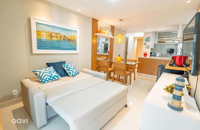 Qavi - Flat Sofisticado Beira Mar Cotovelo #IMB325