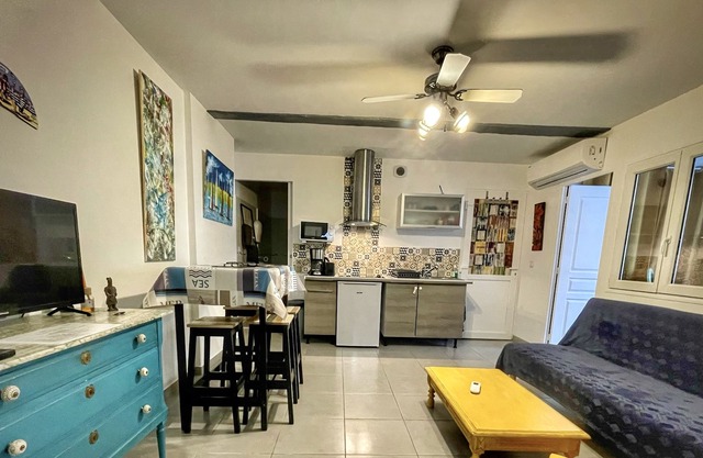 Quiet one-bedroom apartment 5 minutes from the beaches of Barcarès.