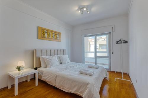 Quarto duplo com vista rio num apartamento partilhado