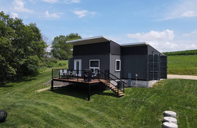 Quiet countryside shipping container home. Relax or enjoy outdoor recreation
