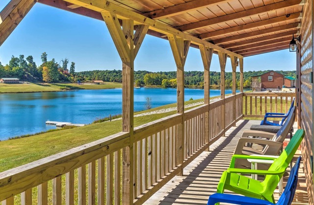 Quiet Lakefront Escape w/ Fire Pit, Trails & Dock!