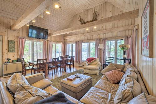 Quiet Waterfront Cabin with Dock, Game Room, Hot Tub