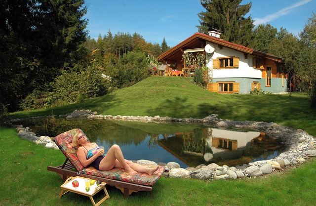 Lujosa casa de campo justo en la reserva natural con estanque de natación natural privado