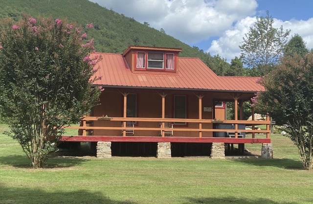 Red Cabin on the French Broad River
