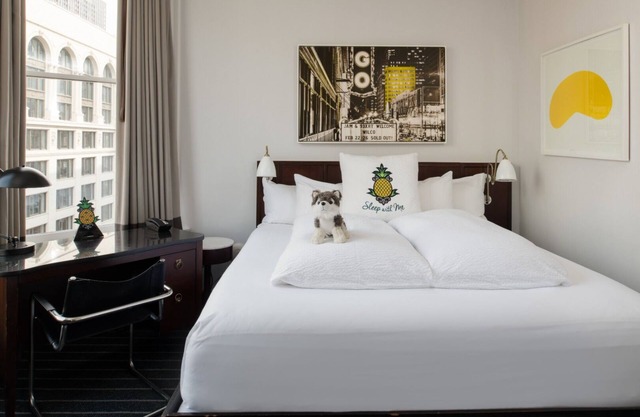 Relax in a Spacious King Suite with Stunning Views of Chicago