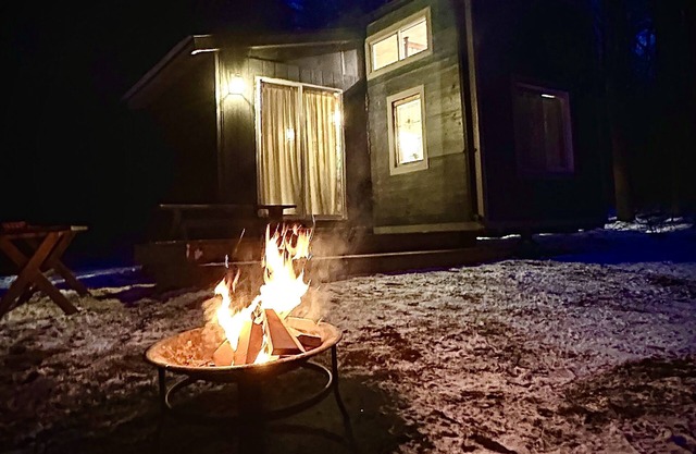 “Relax in our cozy tiny home. Embrace simple, peaceful living. Book your stay!”
