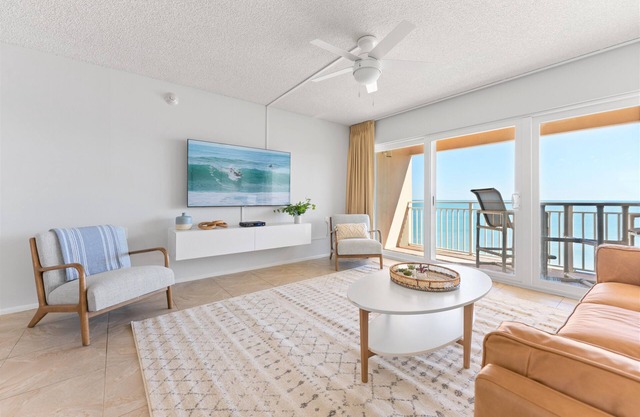 Renovated Oceanfront Penthouse with Balcony Views