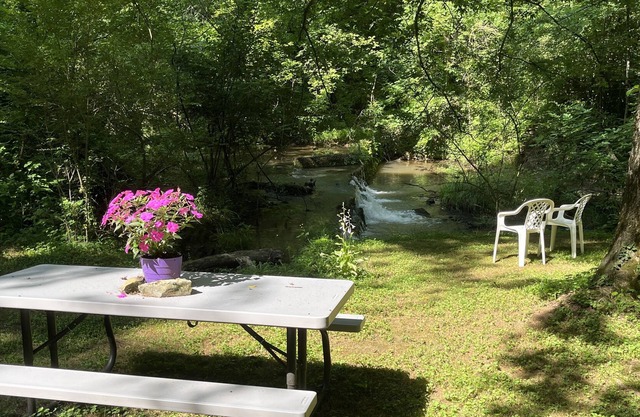 Relax while listening to a Natural Waterfall from your Private Park!