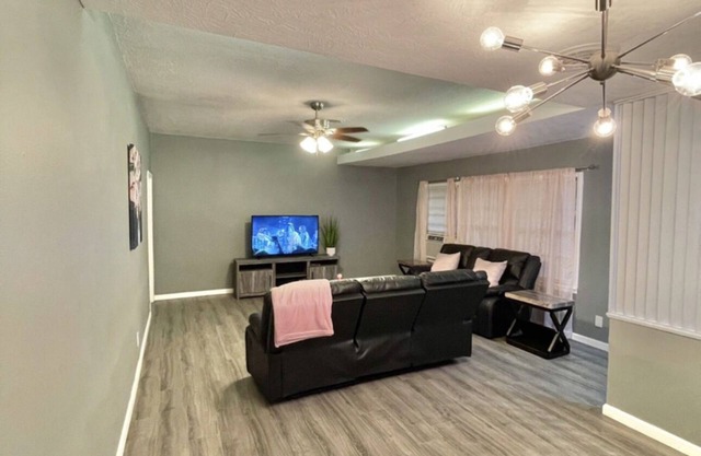 Relax with your family in this newly renovated home away from home.