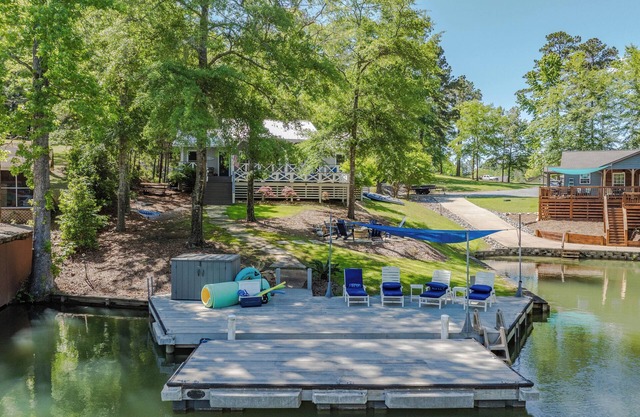 Relaxing Lakefront Getaway - 3BR Home w/ Private Dock & Yard