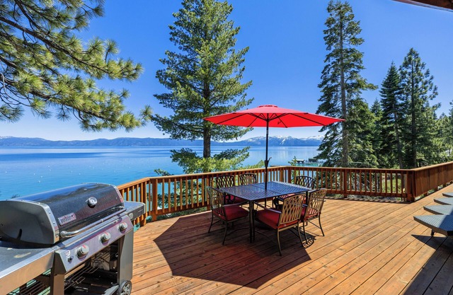 Remodeled Lakefront Home in Rubicon - A/C, Panoramic Tahoe Views, Decks & Buoy!