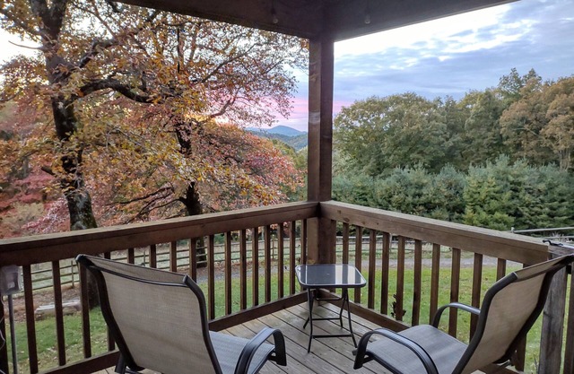 Remote cabin with gorgeous view and sunsets, pets free, fast Wi-Fi!
