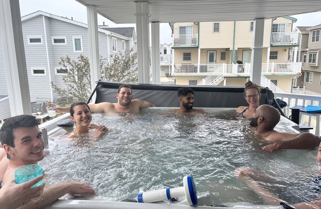 6 p CUBIERTA HOT TUB / beachblk / 2 Master Suites w / bodyjet duchas / 4 chimeneas / parques 8