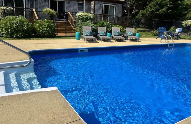 Retreat to Martha's Vineyard with a Private Pool & Outdoor Living in Oak Bluffs