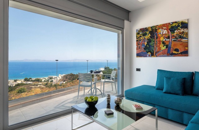 Rhodes Skyline Suite With In Door Jacuzzi Sea View