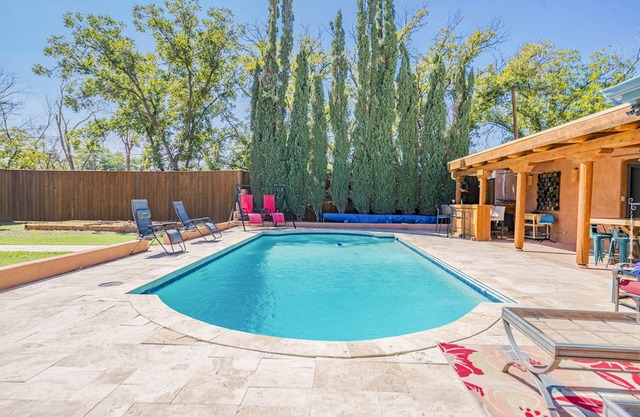 Right At Home-Midland Adobe Compound with Pool and Fire Pits and Billiards