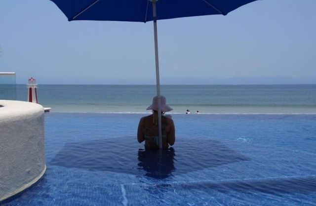 Justo en la playa en Punta de Mita