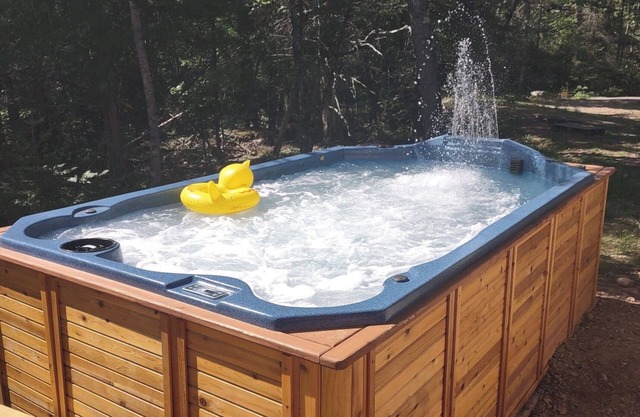 RIVER RENTAL NEW LOG CABIN-POOL SPA ON THE PAINT RIVER-DOCK-CANOES FISH GOLF ORV