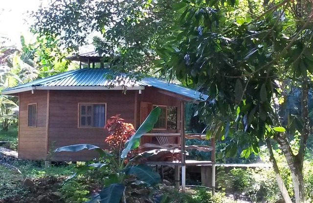 Cabina con vistas al río y baños termales