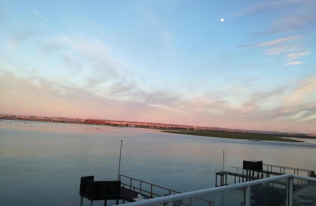 Riverfront close to beach