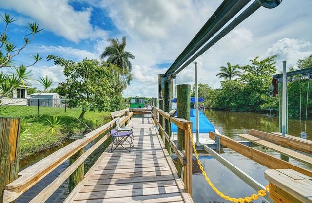 Riverfront Fort Myers Home w/ Boat Dock!