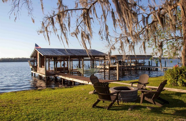 Riverfront Retreat w/ Dock, Lifts & Sunset Views