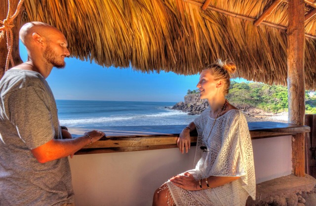 Romántica Casita frente al mar con acceso directo a playa privada