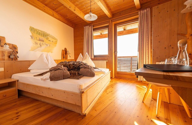 Habitación 'Rossalm Panoramazimmer 5' con terraza comunitaria, jardín comunitario y Wi-Fi