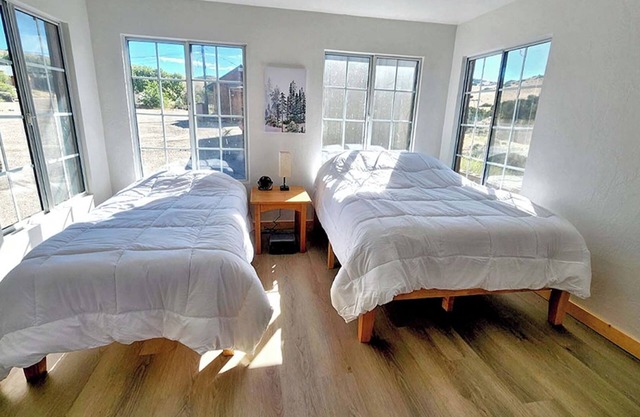Room w/ floor-to-ceiling Window in Glamping Resort w/ Pet Park near Outdoor Fun