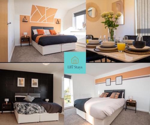 Roomy 4-Bed Retreat for 8, Free Parking Included