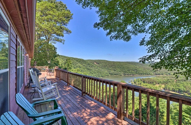 Rustic Lake-View Home Near Greers Ferry Lake