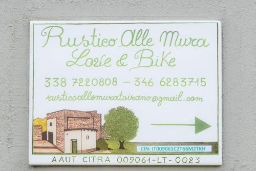RUSTICO ALLE MURA Love & Bike