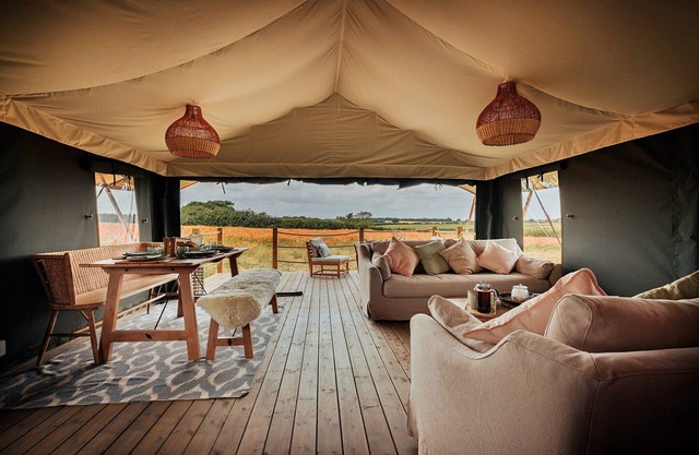 Safari Tent in Stiffkey Valley with Fire Pit