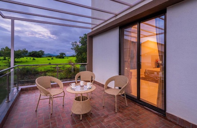 SaffronStays Aster, plunge pool villa with garden, Lonavala