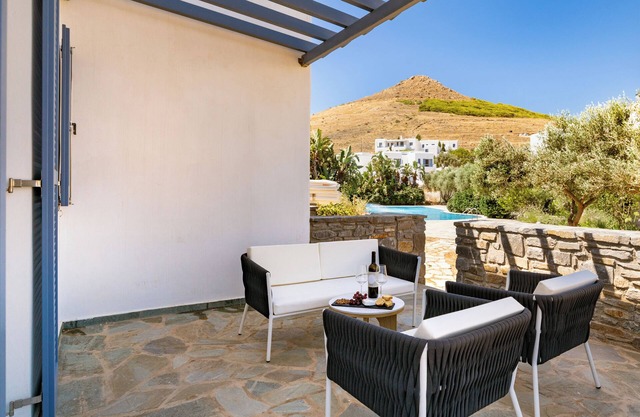 Sanders Paros Gardens - Apartamento elegante de 1 dormitorio con patio