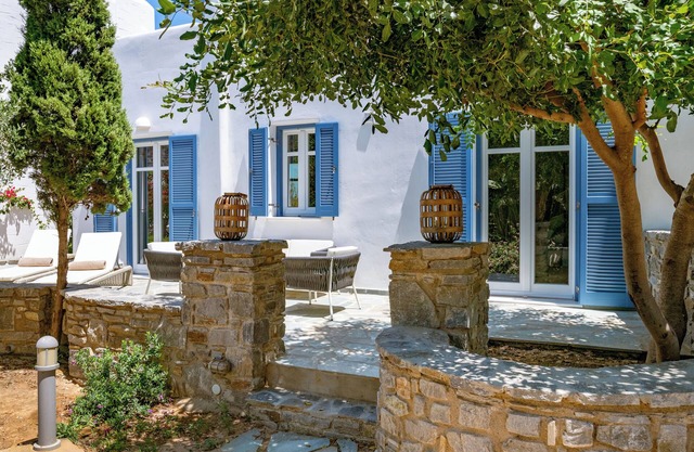 Sanders Paros Gardens - Apartamento encantador de 1 dormitorio con patio