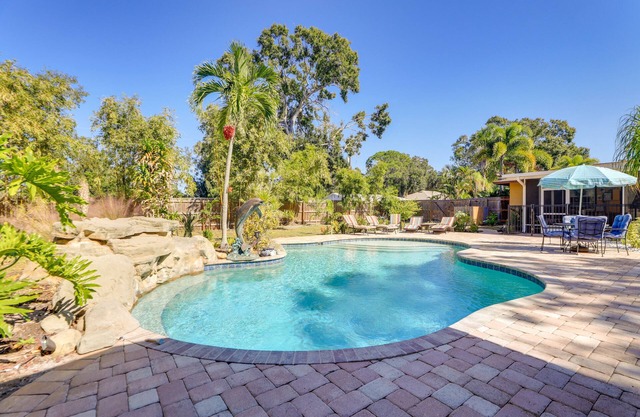 Sarasota Getaway w/ Private Pool & Backyard Oasis!