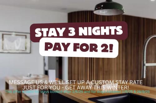 Scandi at Stieglitz Sleeps 6 Modern & Stylish