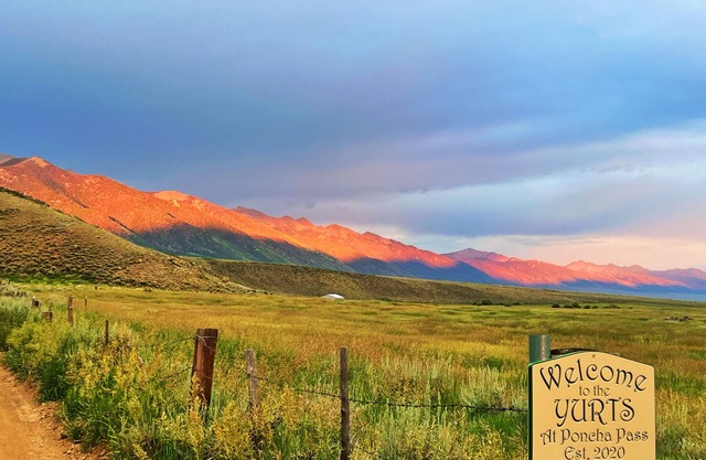 "Scarlet Trumpet" - Yurts at Poncha Pass. Nestled away in Sangre Rockies.