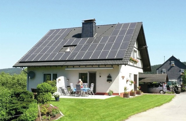 Felicidad en una estancia en una granja en Sauerland