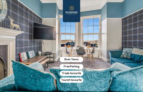 SCOTS-CORNER, Family Home, 2 Rooms, 4 Single Beds, Easy Access Ring-Road Location, Parking, WiFi, Sleeps 4, Fully Equipped, Brilliant Location, Beautiful River Views - Long Stays, INVOICE and REDUCED PRICE are only via SUNRISE SHORT LETS Dundee