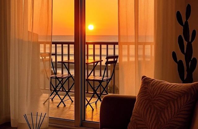 Escapada con vista al mar – Último piso, A/C, Wi-Fi, playa