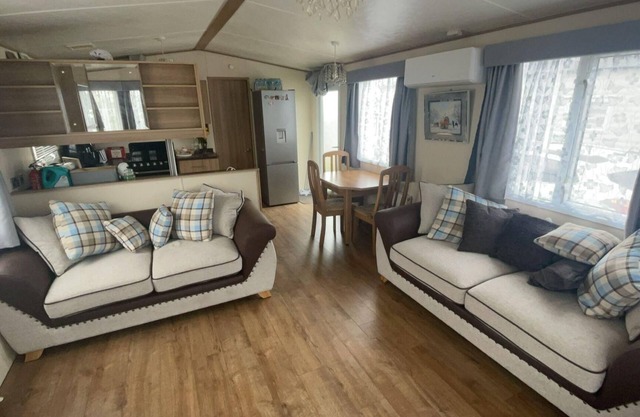 Seaside holiday caravan on park holidays harts
