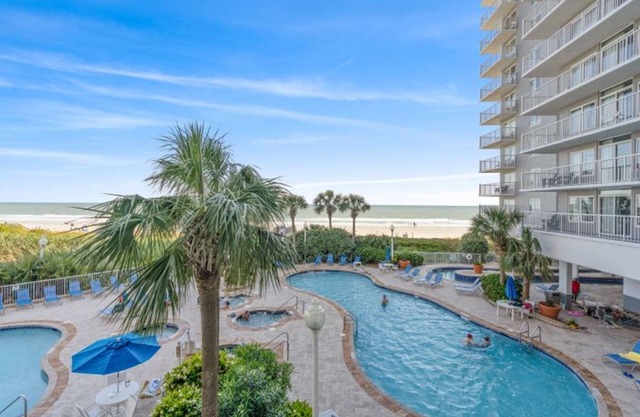 Seawatch Resort South Tower 211 - Ocean Front 1 Bedroom Condo - Pools, Hot Tubs, Lazy River, Fire Pit, Game Room, Restaurant, & Tiki Bar