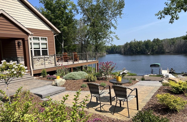 Secluded 25-acre private lake, set on 200 acres of private land. Sleeps 16-18