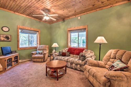 Secluded Bear Lake Getaway with Fire Pit and Porch!