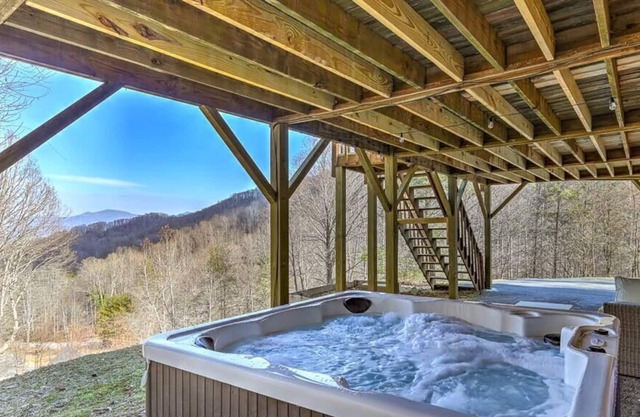 Secluded Cabin with Mountain Views & Hot Tub