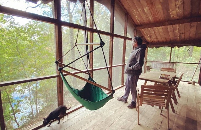 Secluded Cozy Cedar Wood Cabin in 20 acres of native woods, on the Paw Paw river